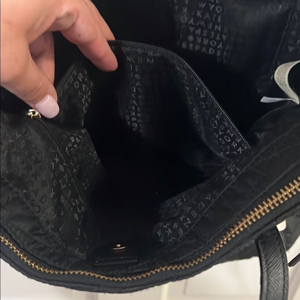 Kate Spade Black Quilted Tote - Picture 11 of 12